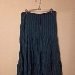 Women's Green and Blue Skirt